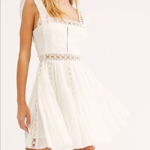 Free People One Verona Dress NWT Size L Ivory